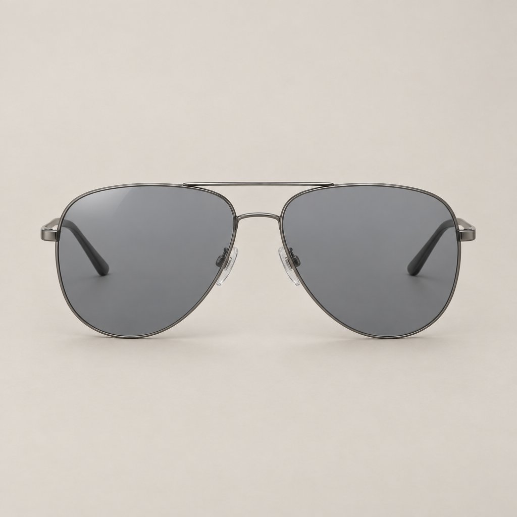 Navigator aviator sunglasses in gunmetal
