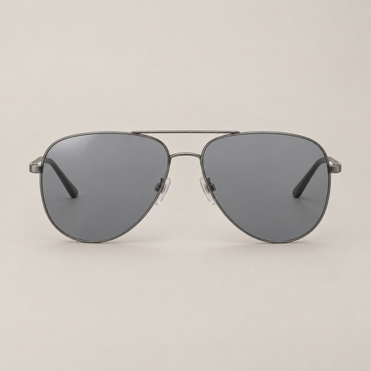 Navigator aviator sunglasses in gunmetal